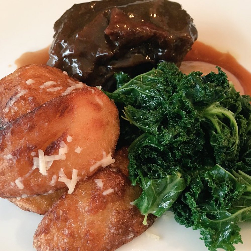 Sticky Walnut - Jacob's ladder, truffle & parmesan chips, kale - British Near Me - Chester, CHE