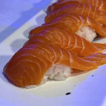 Sushi Damu - Salmon Nigiri - Sushi Bars Near Me - Tustin, California Sushi Damu - Salmon Nigiri - Sushi Bars Near Me - Tustin, California