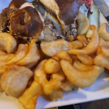 The Parlor - Tri-tip sandwich with fries - Salad Near Me - Reno, Nevada The Parlor - Tri-tip sandwich with fries - Salad Near Me - Reno, Nevada