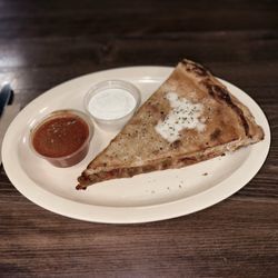 Hysen's Nizza Pizza - Meat MeatLovers Stuffed Pizza by-the-slice + marina + ranch = $6.17 *** (skip the ranch-not homemade)