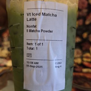 Starbucks - 12 scoops of Matcha shouldn't be this light. - Coffee & Tea Near Me - Las Vegas, Nevada Starbucks - 12 scoops of Matcha shouldn't be this light. - Coffee & Tea Near Me - Las Vegas, Nevada
