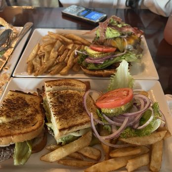 Haunted Hamburger - South west sourdough burger in the back is the haunted burger - Burgers Near Me - Jerome, Arizona