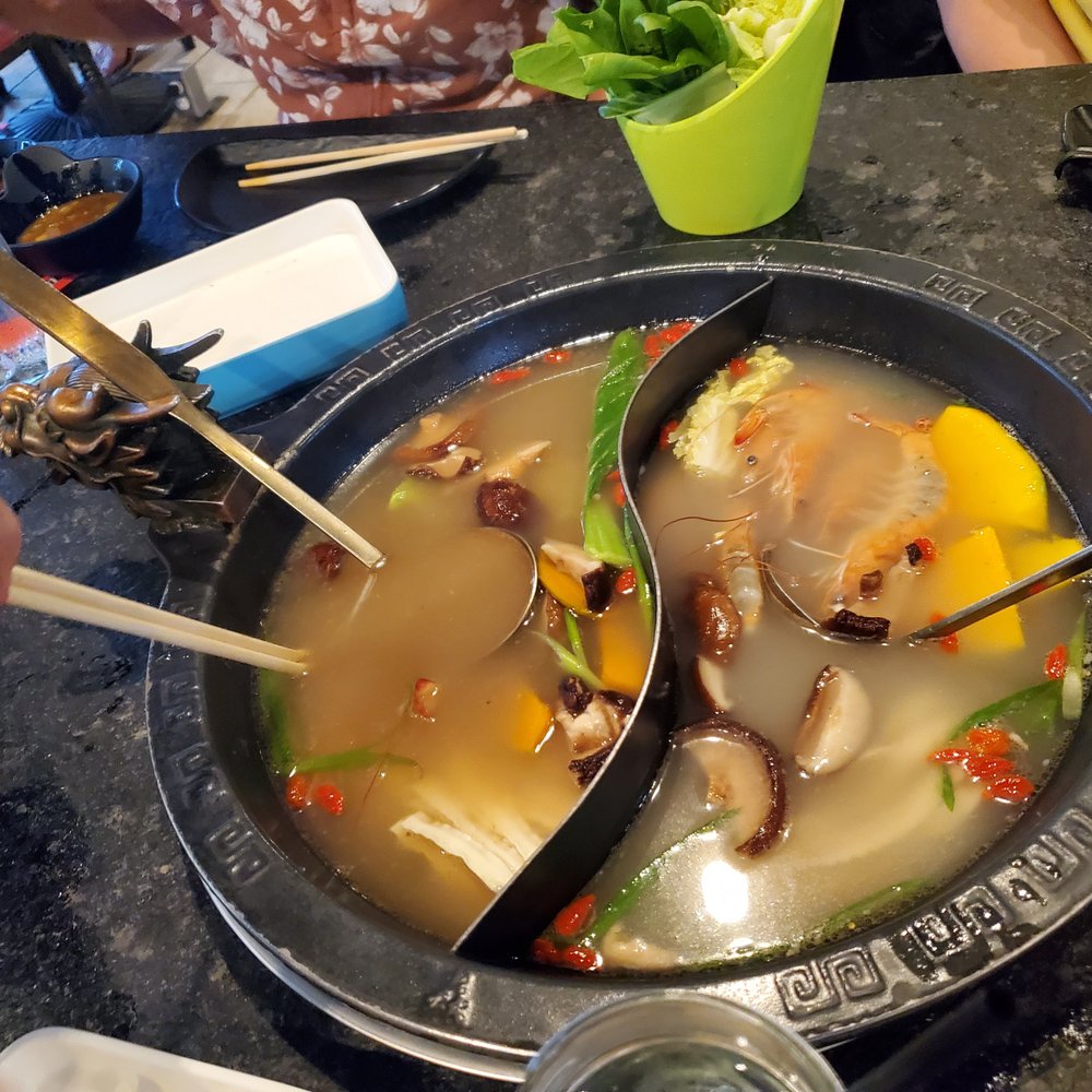So Hot Hotpot - We got 2 different broth, both tasted the same - Hot Pot Near Me - Cary, North Carolina So Hot Hotpot - We got 2 different broth, both tasted the same - Hot Pot Near Me - Cary, North Carolina