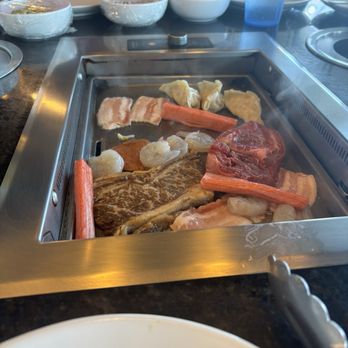 Hot Pot Korean BBQ - Food on the grill - Korean Near Me - Jacksonville, Florida