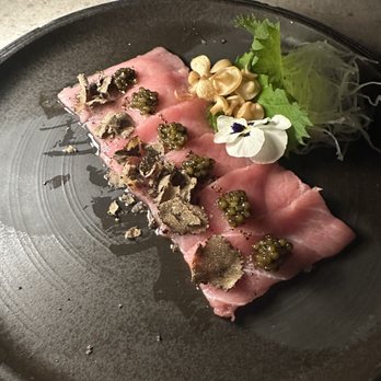 Nobu Restaurant - Toro with caviar and wasabi aioli - Japanese Near Me - Cabo San Lucas, BCS