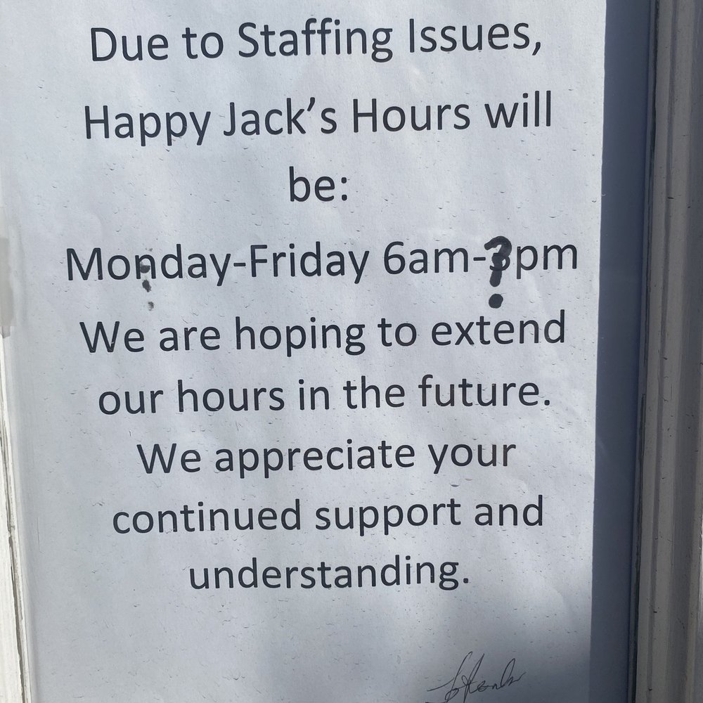 Happy Jacks Hamburger & Pie Shop - Hours 'situation' as of Oct 2021. They close between 2 & 3 and are trying to staff up. - Burgers Near Me - Bakersfield, California Happy Jacks Hamburger & Pie Shop - Hours 'situation' as of Oct 2021. They close between 2 & 3 and are trying to staff up. - Burgers Near Me - Bakersfield, California