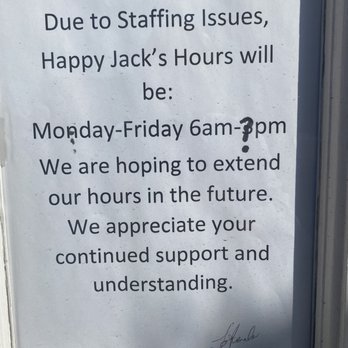 Happy Jacks Hamburger & Pie Shop - Hours 'situation' as of Oct 2021. They close between 2 & 3 and are trying to staff up. - Burgers Near Me - Bakersfield, California Happy Jacks Hamburger & Pie Shop - Hours 'situation' as of Oct 2021. They close between 2 & 3 and are trying to staff up. - Burgers Near Me - Bakersfield, California