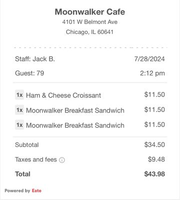 Menu photo 3 Moonwalker Cafe Chicago, IL