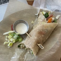 Caesar wrap (half eaten) Caesar wrap (half eaten)