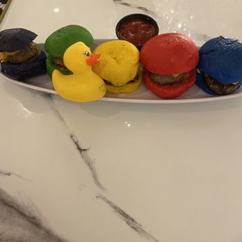Sugar Factory - Biloxi - Colorful mini hamburgers. - Desserts Near Me - Biloxi, Mississippi Sugar Factory - Biloxi - Colorful mini hamburgers. - Desserts Near Me - Biloxi, Mississippi