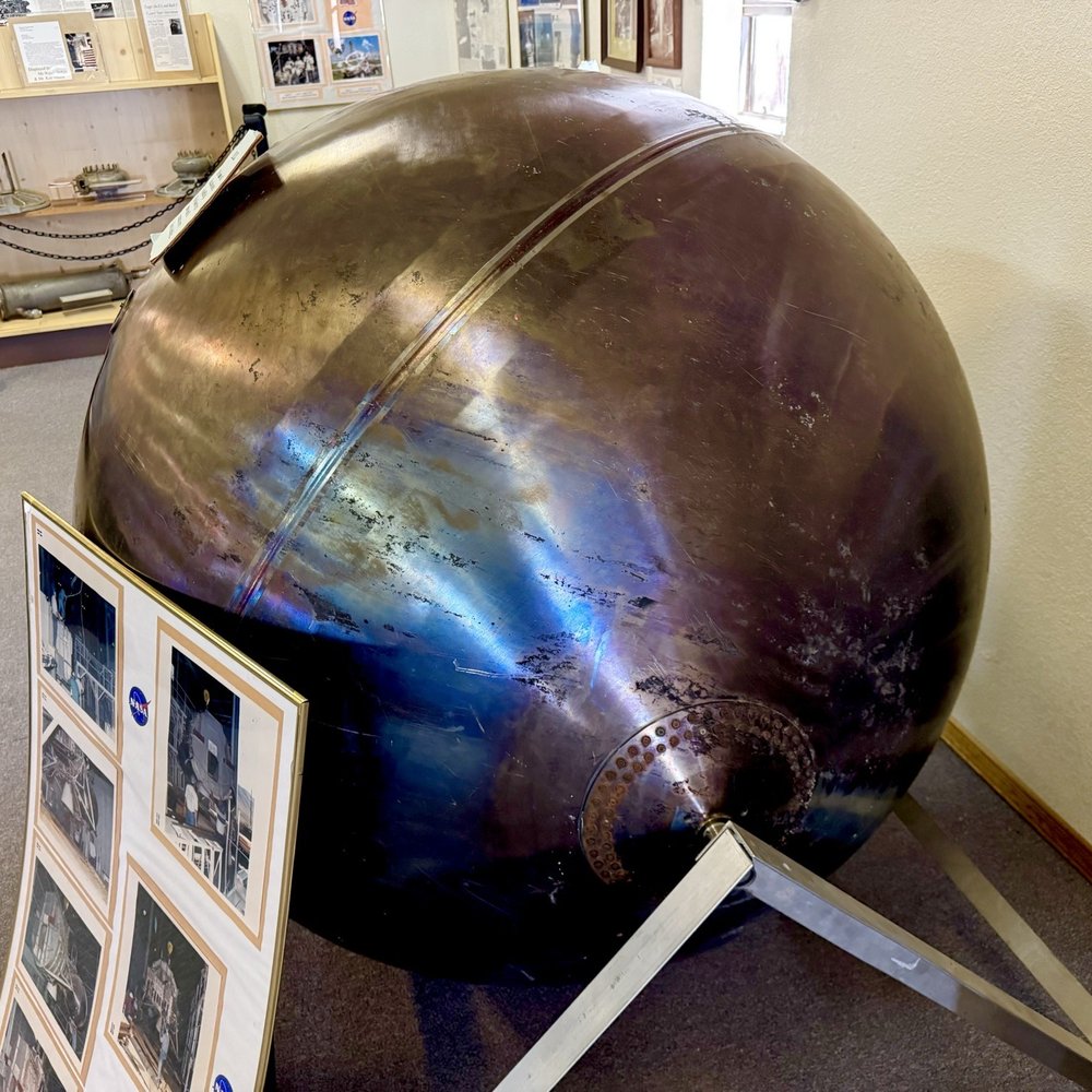 Space Murals Museum And Gift Shop - Fuel capsule from the lunar module - Museums Near Me - Las Cruces, New Mexico Space Murals Museum And Gift Shop - Fuel capsule from the lunar module - Museums Near Me - Las Cruces, New Mexico