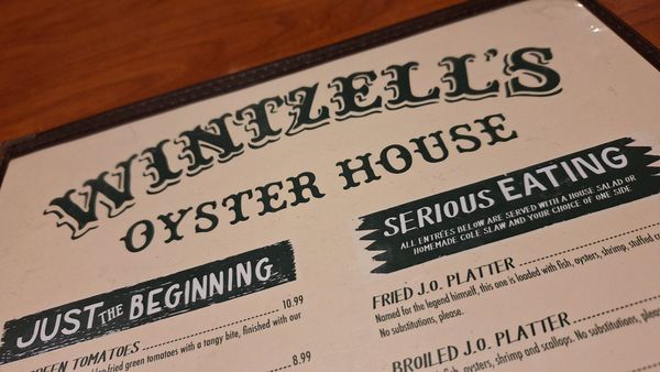 Menu photo 2 Wintzell's Oyster House Mobile, AL Menu photo 2 Wintzell's Oyster House Mobile, AL