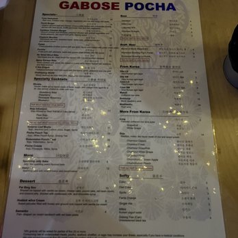 Gabose Pocha - Menu - Korean Near Me - Lauderhill, Florida Gabose Pocha - Menu - Korean Near Me - Lauderhill, Florida