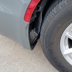 National Car Rental - Another picture of the damages