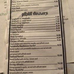 Milano's - Menu