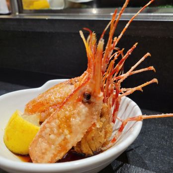 Taka - Fried Amaebi, served live with your choice of preparation for the head. Locally caught in San Diego. - Sushi Bars Near Me - San Diego, California Taka - Fried Amaebi, served live with your choice of preparation for the head. Locally caught in San Diego. - Sushi Bars Near Me - San Diego, California