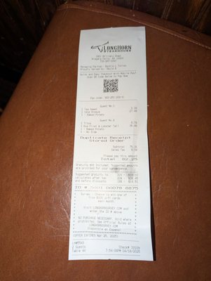 Menu photo 1 LongHorn Steakhouse Niagara Falls, NY