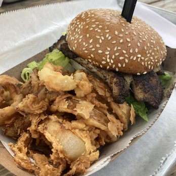 Big Ray's Fish Camp - Blackened Grouper + $1 upgrade homemade onion rings...DO IT! - Seafood Near Me - Tampa, Florida Big Ray's Fish Camp - Blackened Grouper + $1 upgrade homemade onion rings...DO IT! - Seafood Near Me - Tampa, Florida