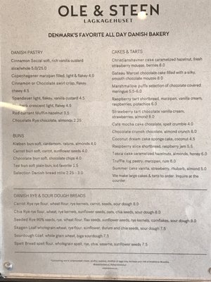 Menu photo 4 Ole & Steen New York, NY