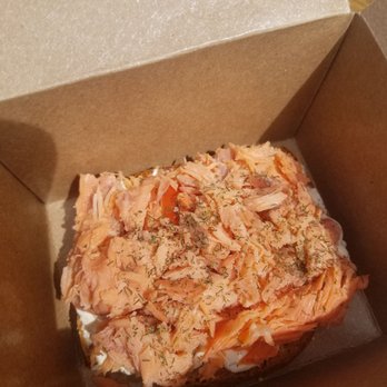 Basecamp Books & Bites - Salmon toast - Bookstores Near Me - Roslyn, Washington
