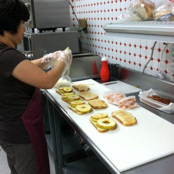 Research Center Deli - Making apple turkey sandwiches - Delis Near Me - Rockville, Maryland Research Center Deli - Making apple turkey sandwiches - Delis Near Me - Rockville, Maryland