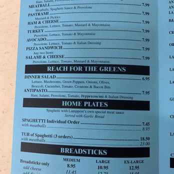Lamppost Pizza - Menu Page 1 - Pizza Near Me - Grass Valley, California