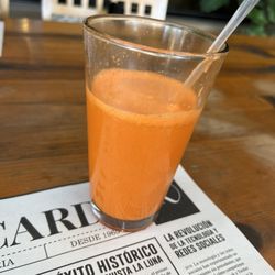 Restaurant Ricardo's - Carrot juice with orange