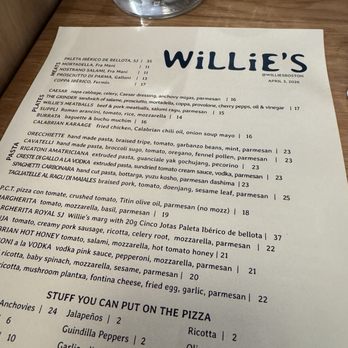 Willies - Pizza Near Me - Boston, Massachusetts