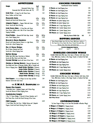 Menu photo 2 Fingers Wings & Other Things Conshohocken, PA Menu photo 2 Fingers Wings & Other Things Conshohocken, PA