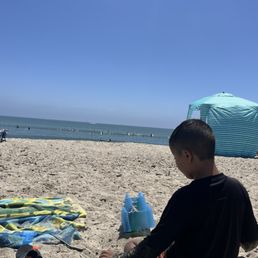 On the sand
