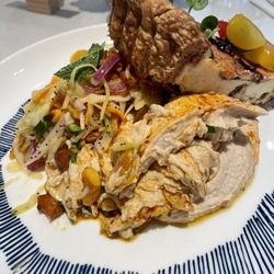 Ottolenghi - Quiche, white bean mash and poppyseed slaw