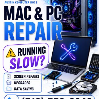 Austin Computer Docs - Full system workups and repairs!
(512) 559-8423 - IT Services & Computer Repair Near Me - Austin, Texas Austin Computer Docs - Full system workups and repairs!
(512) 559-8423 - IT Services & Computer Repair Near Me - Austin, Texas
