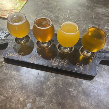 Mathews Brewing - One of their offered flights - Breweries Near Me - Lake Worth, Florida Mathews Brewing - One of their offered flights - Breweries Near Me - Lake Worth, Florida