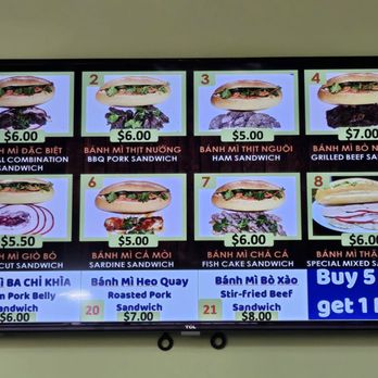 Khang Vietnamese Sandwich Cafe - Menu board - Sandwiches Near Me - Houston, Texas Khang Vietnamese Sandwich Cafe - Menu board - Sandwiches Near Me - Houston, Texas