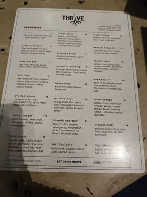 Menu photo 4 Thrive Orlando, FL