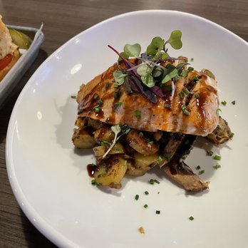 Infused Restaurant & Bar - Salmon and crab hash - Tapas/Small Plates Near Me - Cherry Hill, New Jersey Infused Restaurant & Bar - Salmon and crab hash - Tapas/Small Plates Near Me - Cherry Hill, New Jersey