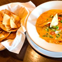 Queso dip with house-made chips Queso dip with house-made chips