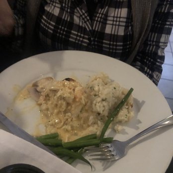 Bistro On 130 - Stuffed Cod with Lobster Sauce and green bean side. - Italian Near Me - Middleburg Heights, Ohio