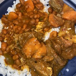 Beef stew (had more on the side) they give a lot of food & beef stew/ beans were really flavorful Beef stew (had more on the side) they give a lot of food & beef stew/ beans were really flavorful