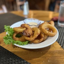 Onion rings, made from scratch. Onion rings, made from scratch.