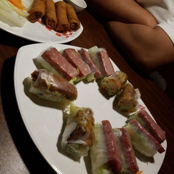 Pho Ever - Gardena - Chicken & Pork spring rolls. Chicken egg rolls on the back. - Vietnamese Near Me - Gardena, California Pho Ever - Gardena - Chicken & Pork spring rolls. Chicken egg rolls on the back. - Vietnamese Near Me - Gardena, California