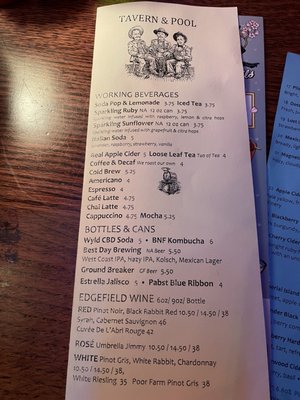 Menu photo 8 McMenamins Tavern & Pool Portland, OR