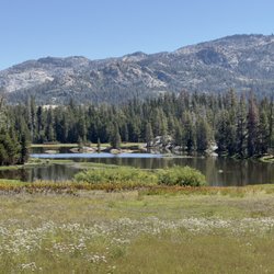 Duck Lake Trail - Duck Lake in the Carson-Iceberg Wilderness near Bear Valley, California.  Sept.2023