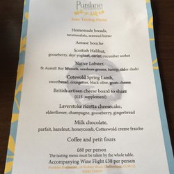 Purslane - June 2018 tasting menu