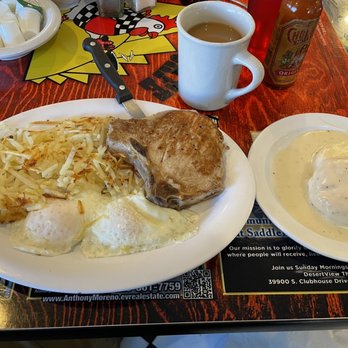 Sunny Side Up Cafe - Today's special pork chop breakfast. - Breakfast & Brunch Near Me - Tucson, Arizona Sunny Side Up Cafe - Today's special pork chop breakfast. - Breakfast & Brunch Near Me - Tucson, Arizona