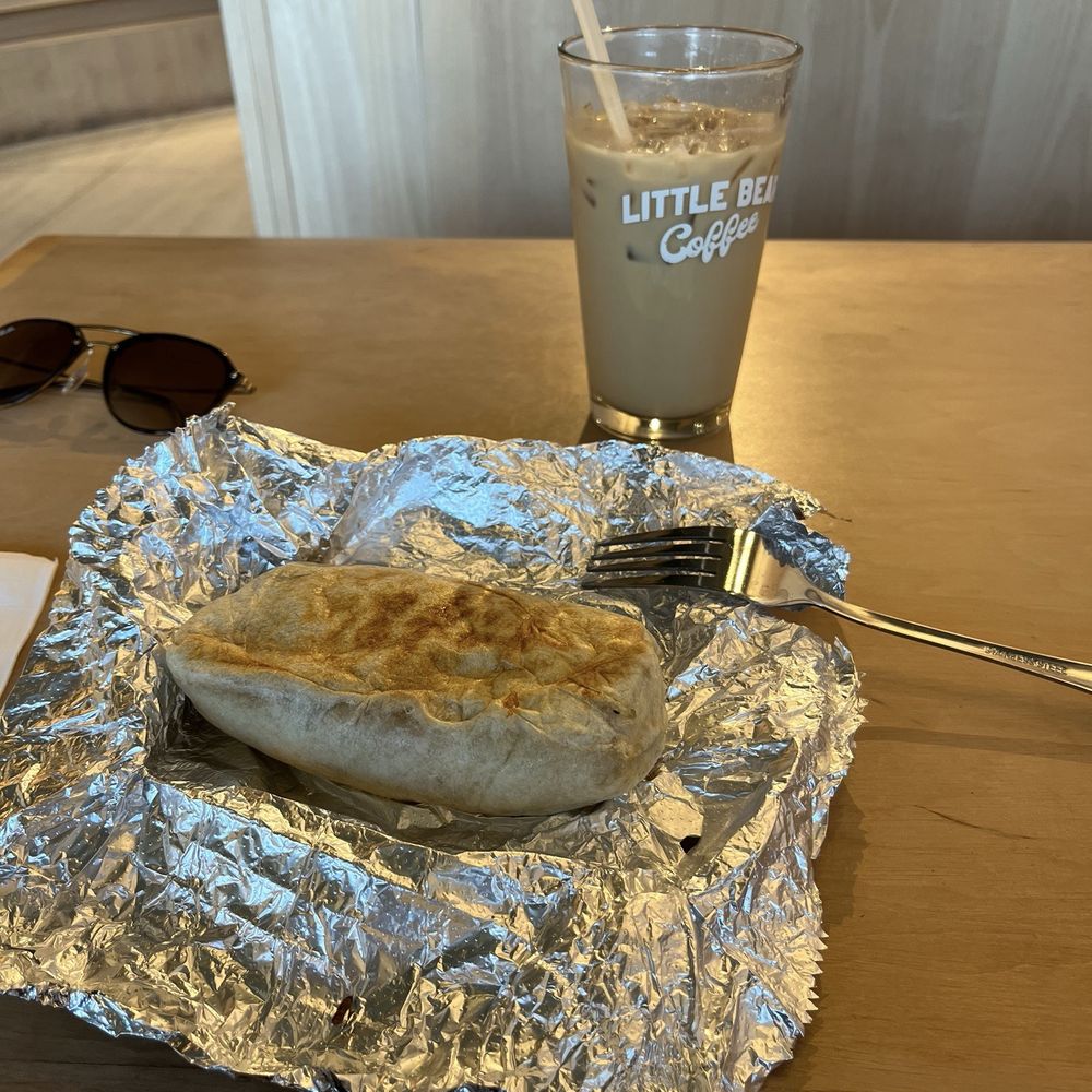 Little Bear Coffee - Red chile breakfast burrito and iced vanilla latte - Coffee & Tea Near Me - Albuquerque, New Mexico Little Bear Coffee - Red chile breakfast burrito and iced vanilla latte - Coffee & Tea Near Me - Albuquerque, New Mexico