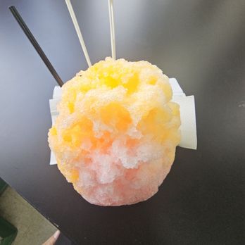 Shimazu Shave Ice - 11-7-24. Small Shave Ice - Tropical Flavor - Shaved Ice Near Me - Honolulu, Hawaii Shimazu Shave Ice - 11-7-24. Small Shave Ice - Tropical Flavor - Shaved Ice Near Me - Honolulu, Hawaii