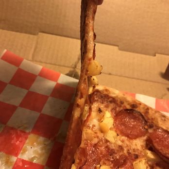 Noho Pizza - Their normal crust thickness and skimping toppings - Pizza Near Me - North Hollywood, California Noho Pizza - Their normal crust thickness and skimping toppings - Pizza Near Me - North Hollywood, California