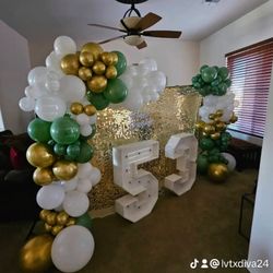 Balloon Bazaar - 53 marquee LED letters and garland decor!