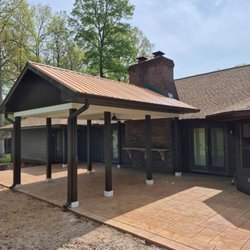 12 x 18 pavilion with 800 square feet patio
